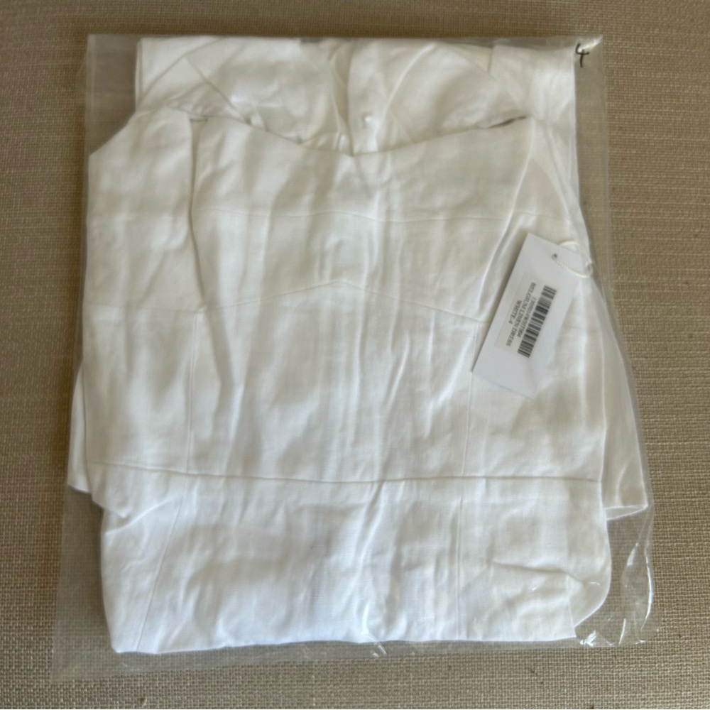 NWT A Classic Piece Reformation Belgium Linen Midi Dress - White - Picture 5 of 11